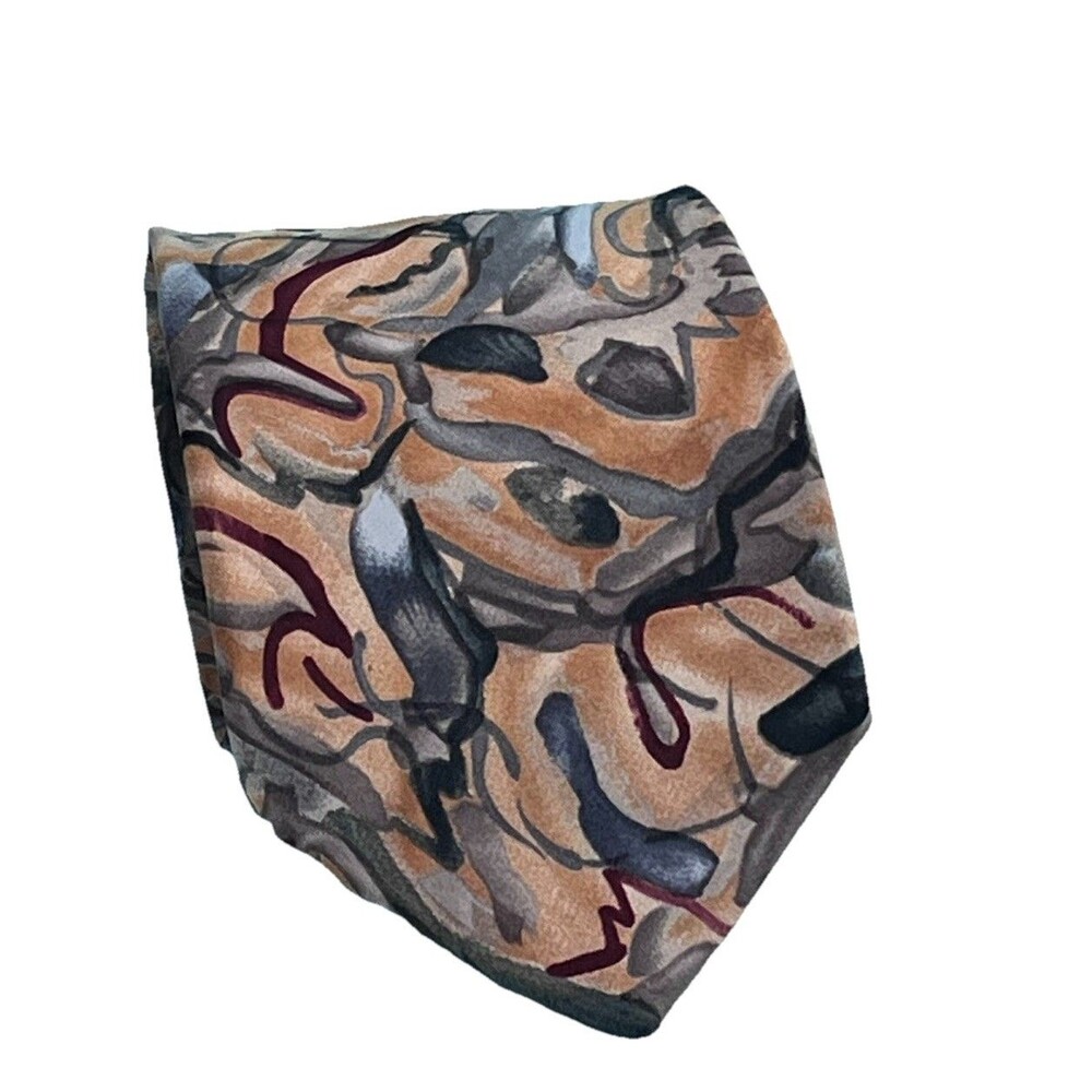 Jerry Garcia Silk Necktie Happy Birthday Collection 8 USA Vintage 3.75”x 68”